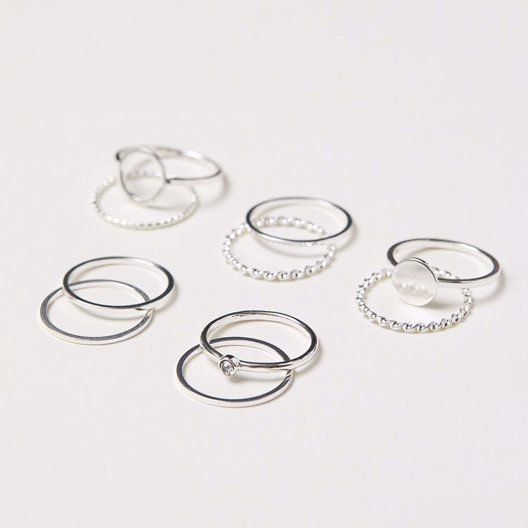10-Pack Silver Rings resmi