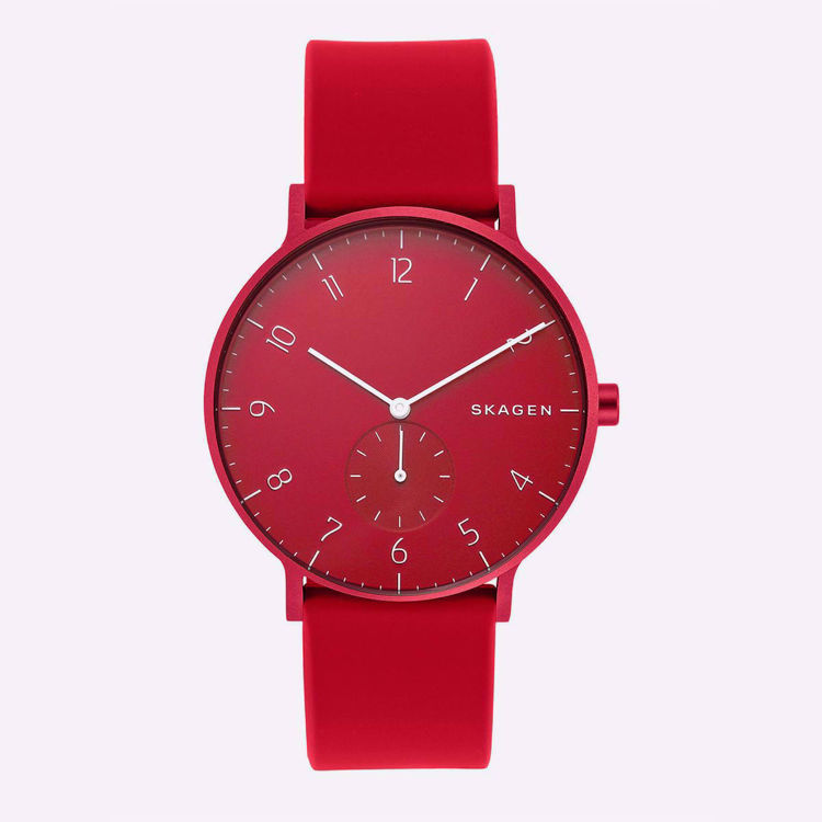Canteen Leather Watch - Red resmi